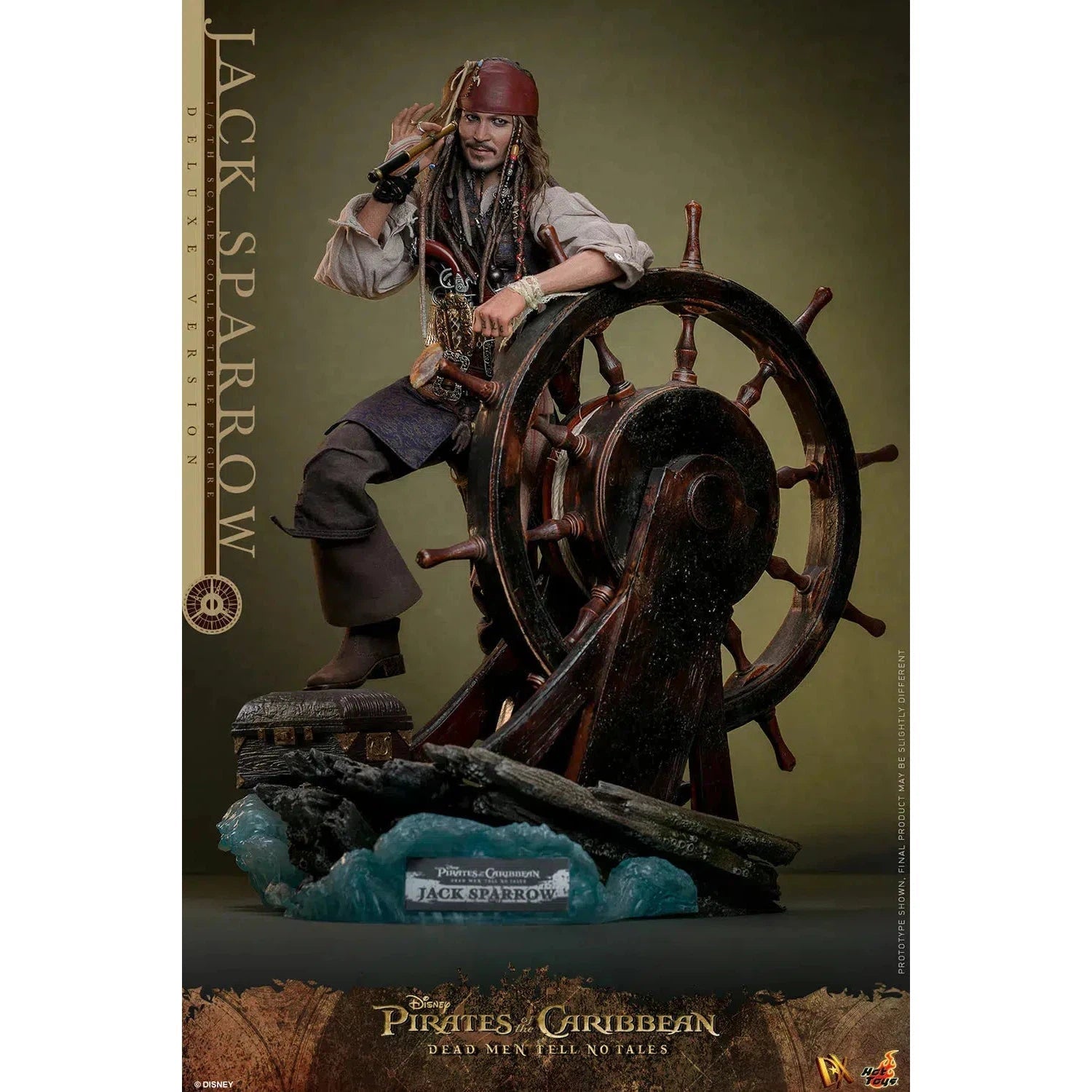 Jack Sparrow: Pirates Of The Caribbean: Dead Men Tell No Tales: Deluxe: Sixth Scale: DX38 Hot Toys