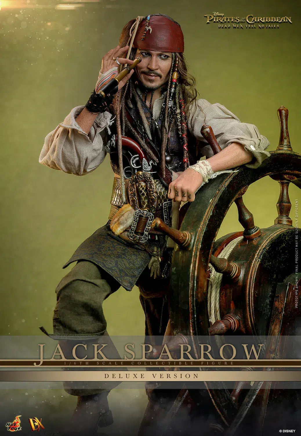 Jack Sparrow: Pirates Of The Caribbean: Dead Men Tell No Tales: Deluxe: Sixth Scale: DX38 Hot Toys