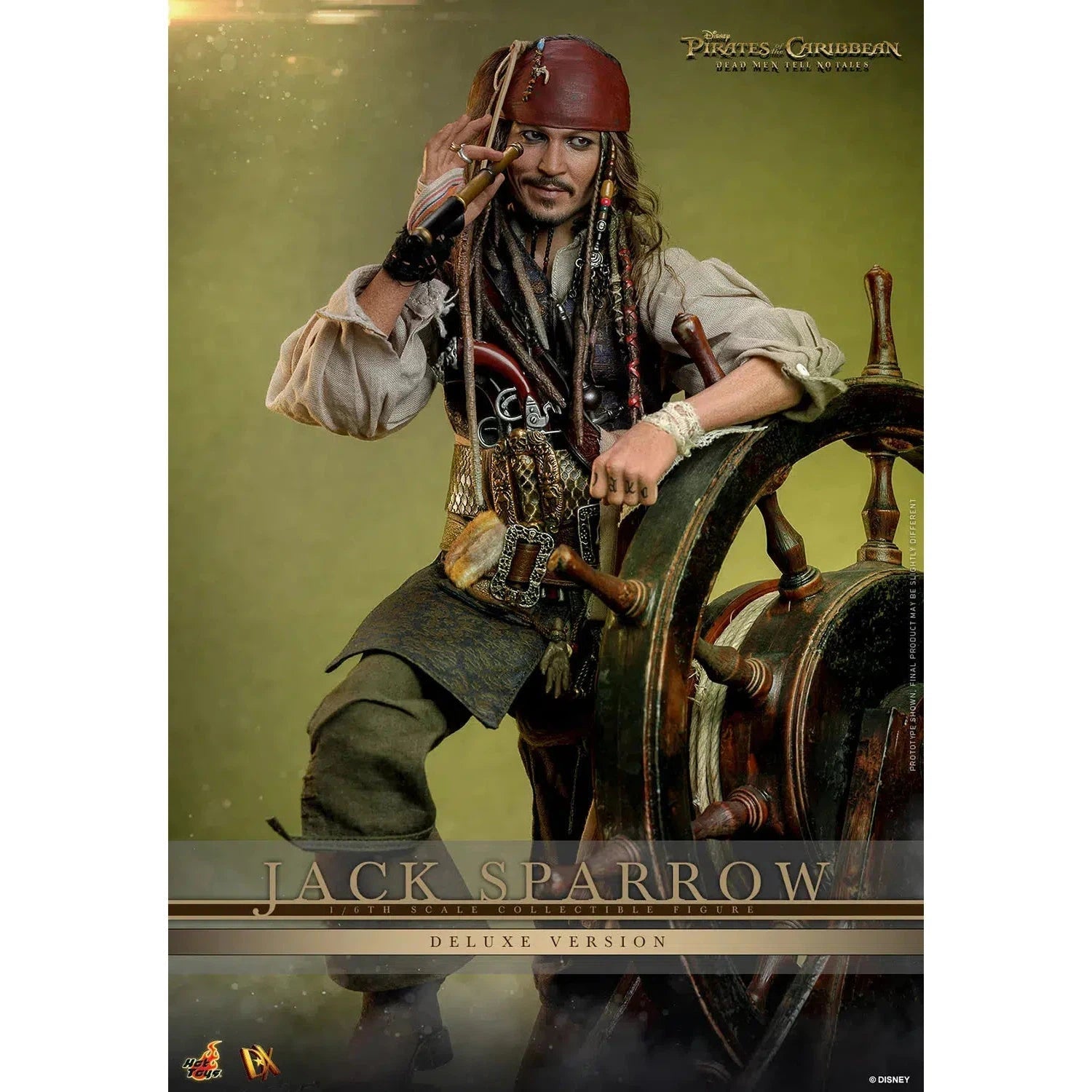 Jack Sparrow: Pirates Of The Caribbean: Dead Men Tell No Tales: Deluxe: Sixth Scale: DX38 Hot Toys