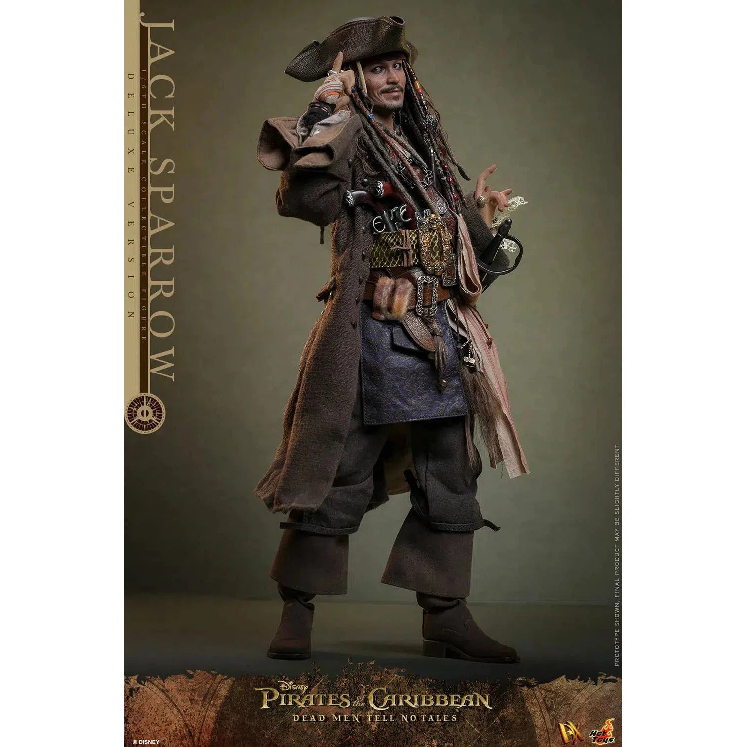 Jack Sparrow: Pirates Of The Caribbean: Dead Men Tell No Tales: Deluxe: Sixth Scale: DX38 Hot Toys