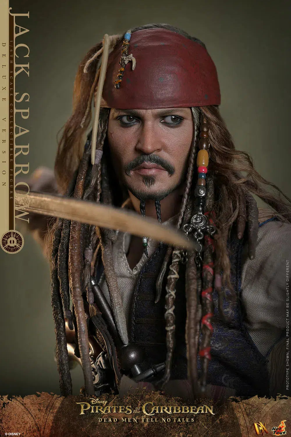 Jack Sparrow: Pirates Of The Caribbean: Dead Men Tell No Tales: Deluxe: Sixth Scale: DX38 Hot Toys