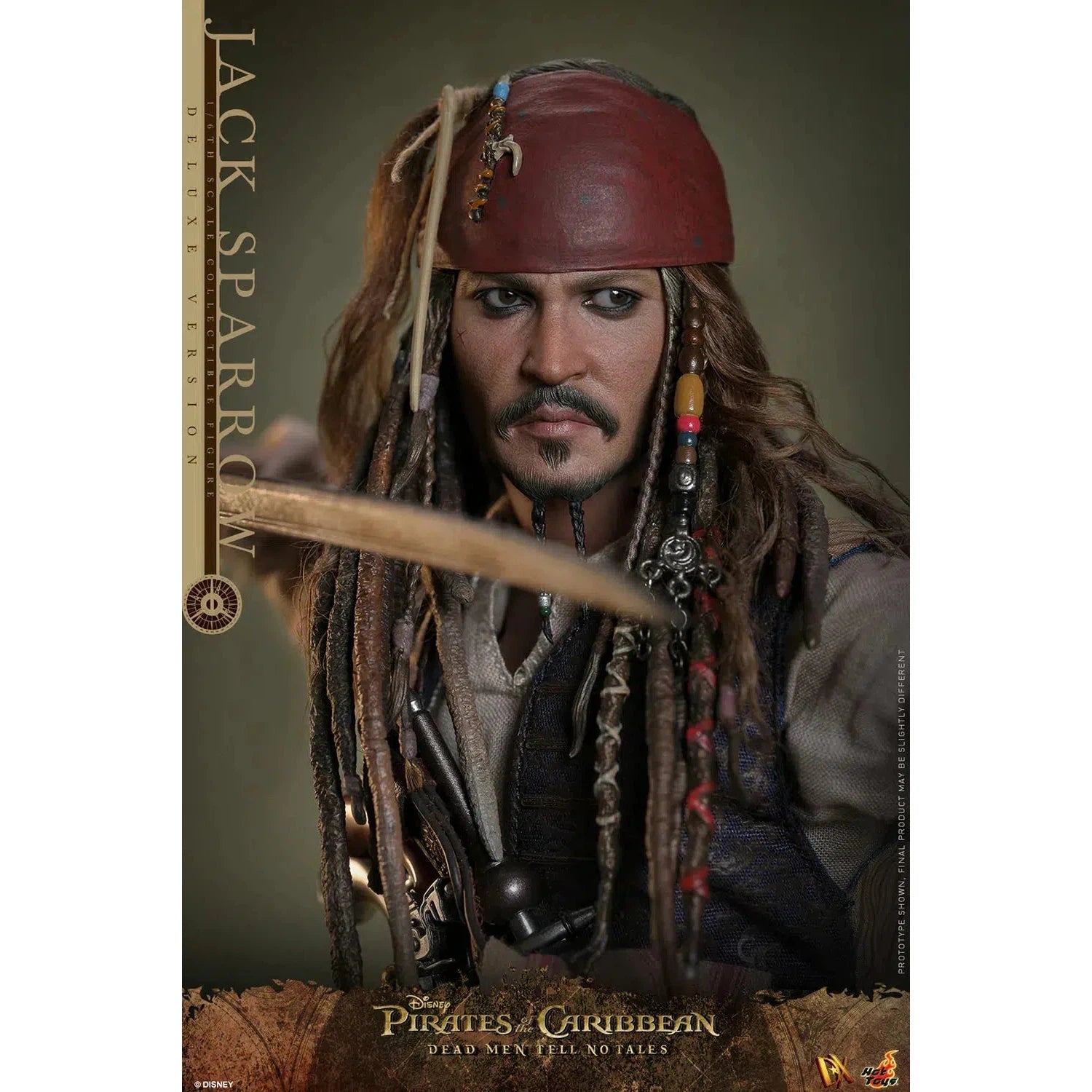 Jack Sparrow: Pirates Of The Caribbean: Dead Men Tell No Tales: Deluxe: Sixth Scale: DX38 Hot Toys