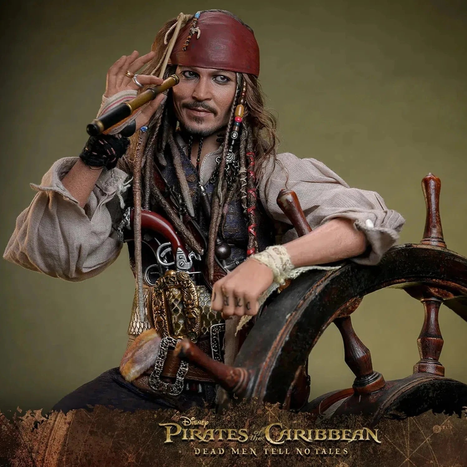 Jack Sparrow: Pirates Of The Caribbean: Dead Men Tell No Tales: Deluxe: Sixth Scale: DX38 Hot Toys