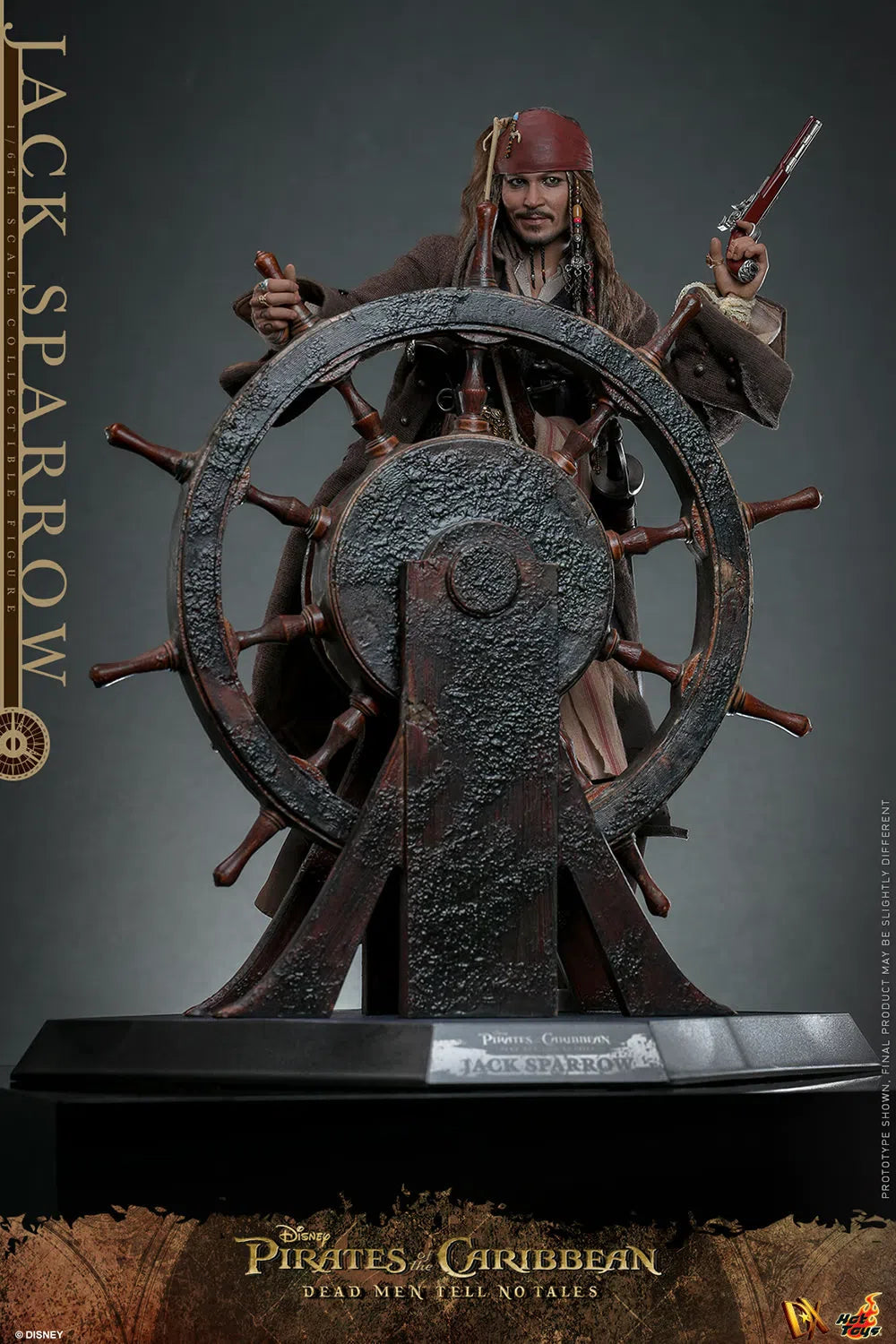 Jack Sparrow: Pirates Of The Caribbean: Dead Men Tell No Tales: Standard: Sixth Scale: DX37 Hot Toys