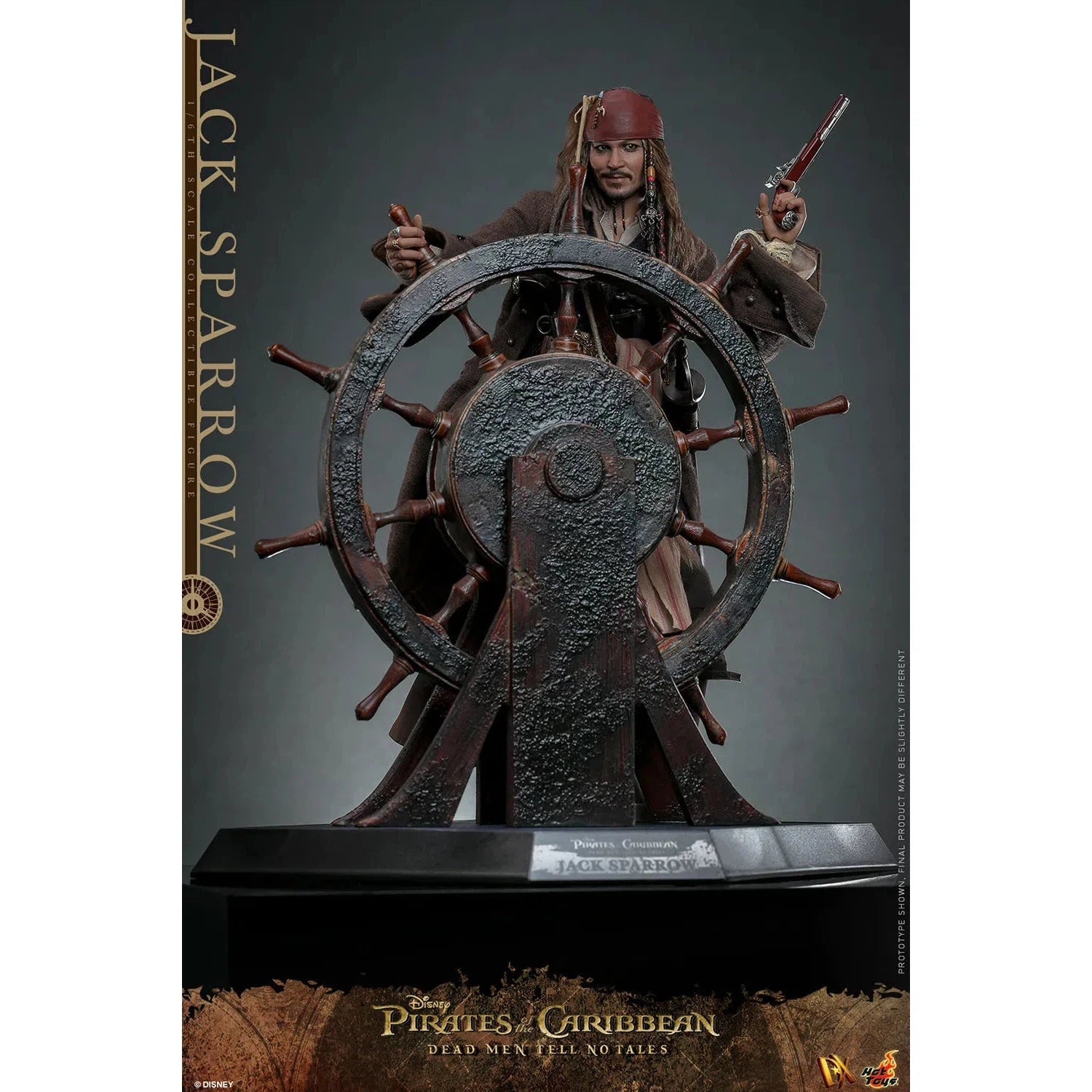 Jack Sparrow: Pirates Of The Caribbean: Dead Men Tell No Tales: Standard: Sixth Scale: DX37 Hot Toys