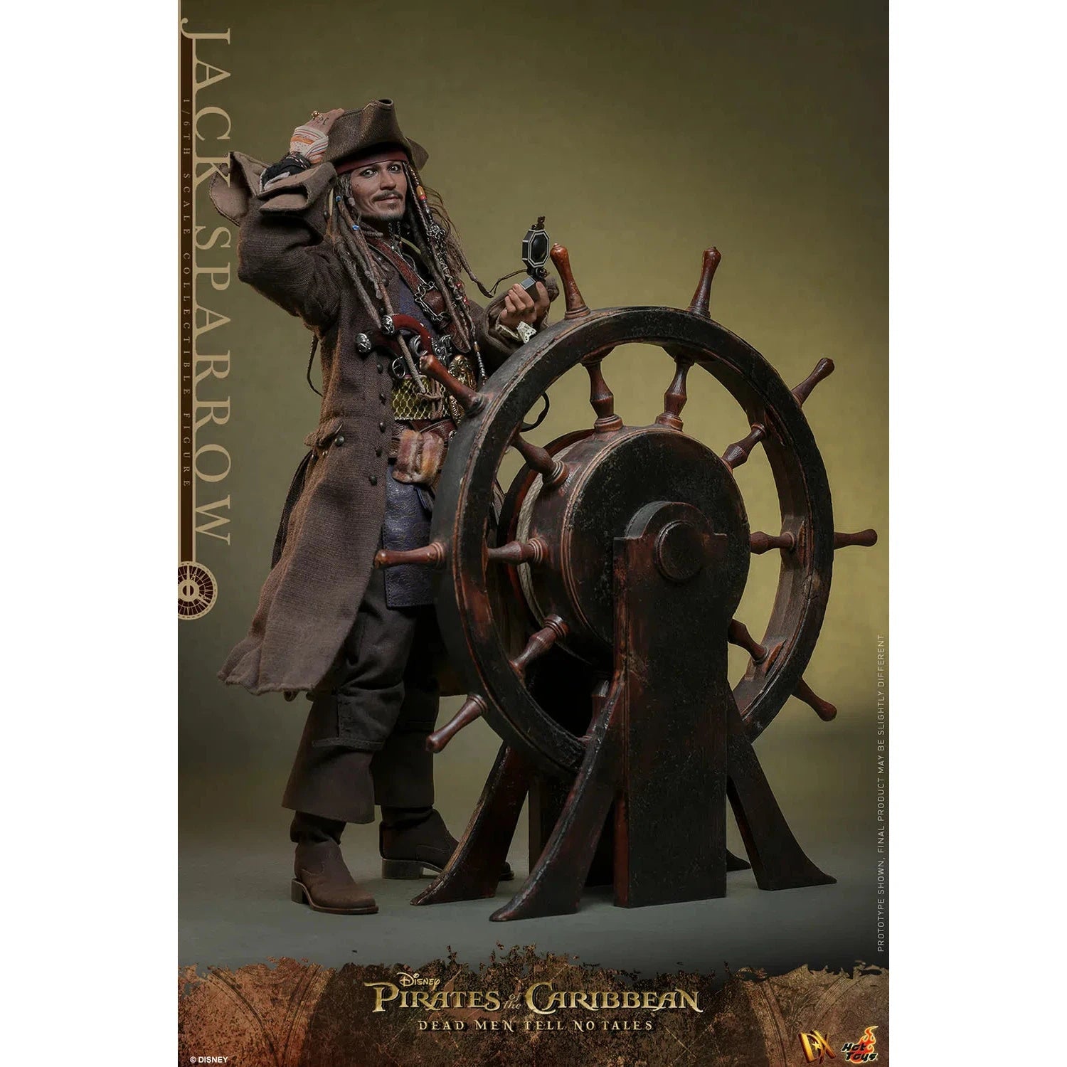 Jack Sparrow: Pirates Of The Caribbean: Dead Men Tell No Tales: Standard: Sixth Scale: DX37 Hot Toys