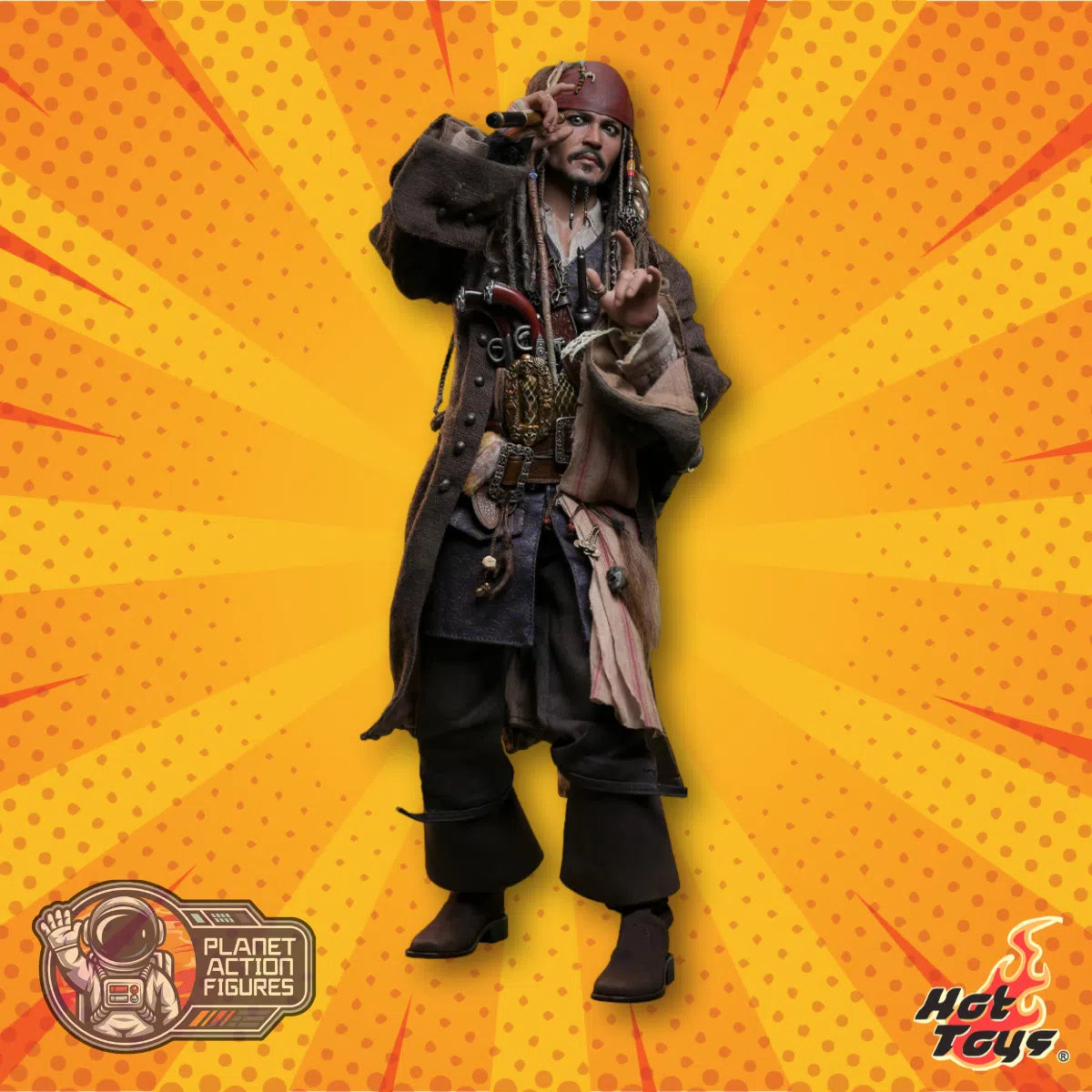 Jack Sparrow: Pirates Of The Caribbean: Dead Men Tell No Tales: Standard: Sixth Scale: DX37 Hot Toys