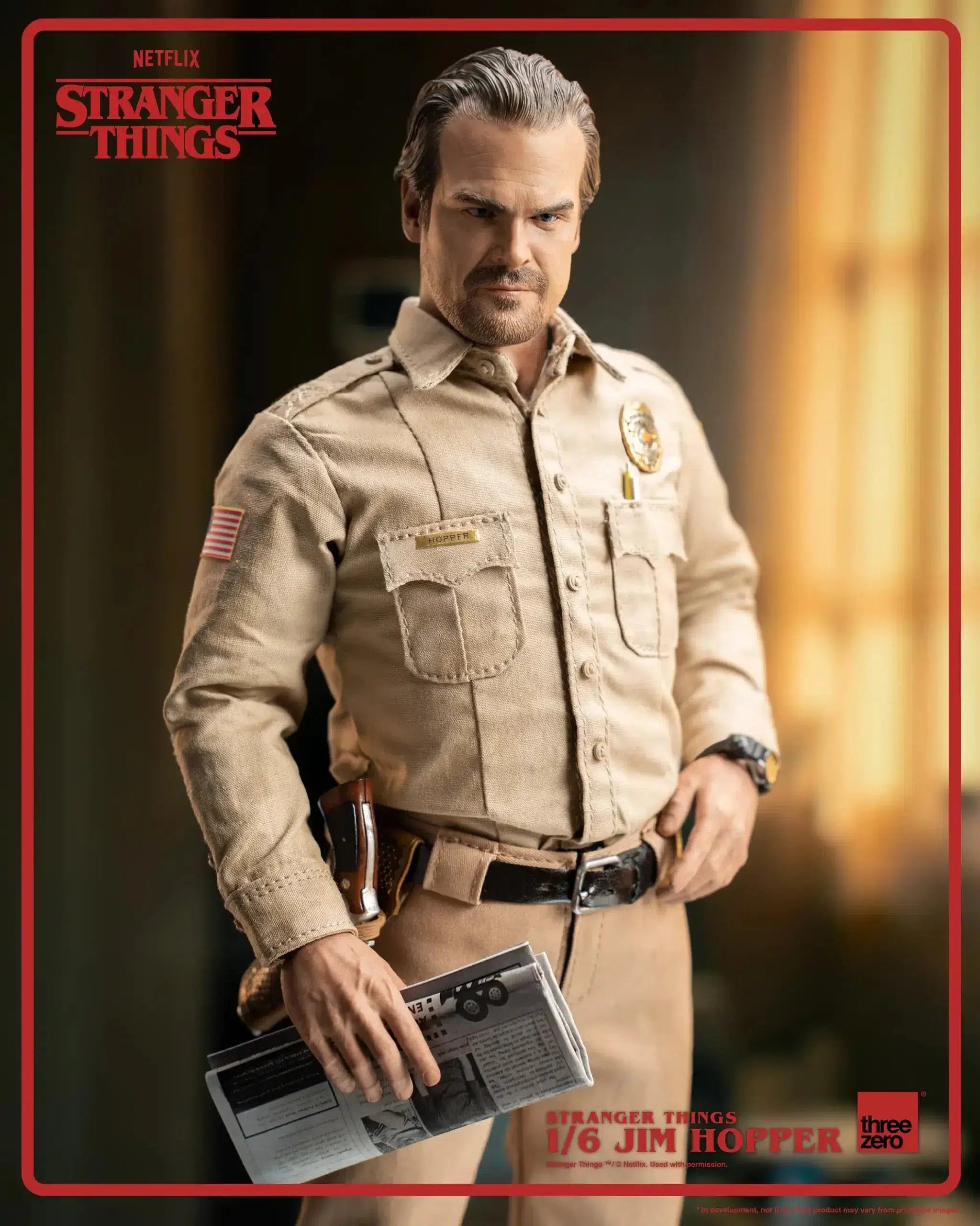 Jim Hopper: Stranger Things: Season 1: 1/6 Scale Figure ThreeZero