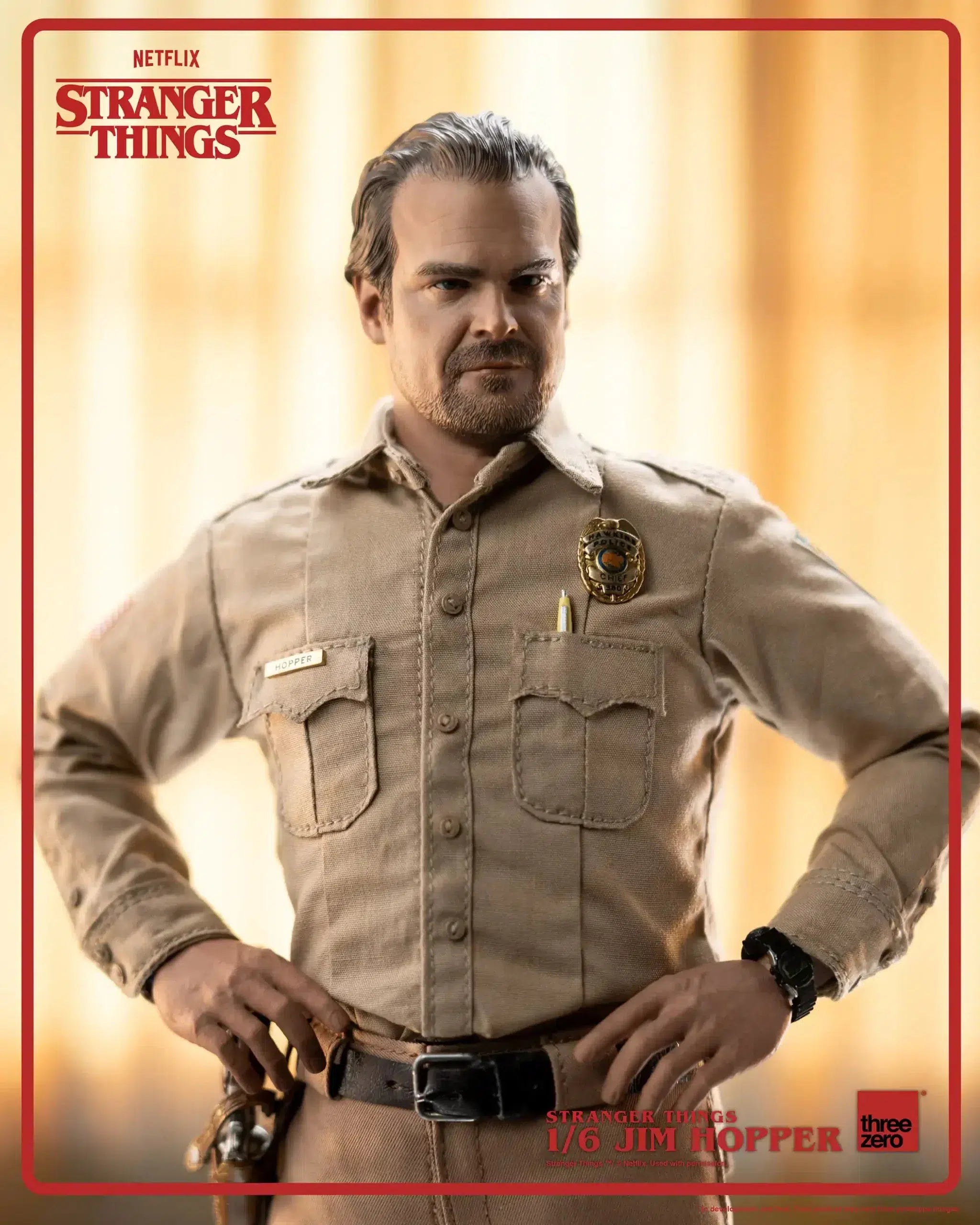 Jim Hopper: Stranger Things: Season 1: 1/6 Scale Figure ThreeZero