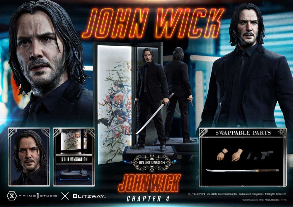 John Wick Chapter 4 Ultimate Premium Masterline Series Statue 1/4 John Wick Deluxe Bonus Version 54 cm - Prime 1 Studio Statues
