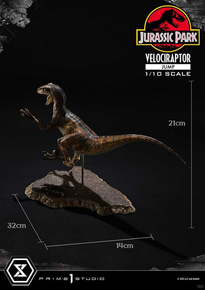Jurassic Park Prime Collectibles Statue 1/10 Velociraptor Jump 21 cm - Prime 1 Studio Statues