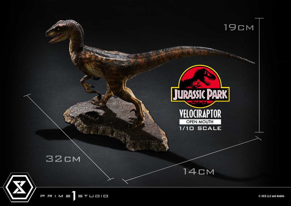 Jurassic Park Prime Collectibles Statue 1/10 Velociraptor Open Mouth 19 cm - Prime 1 Studio Statues