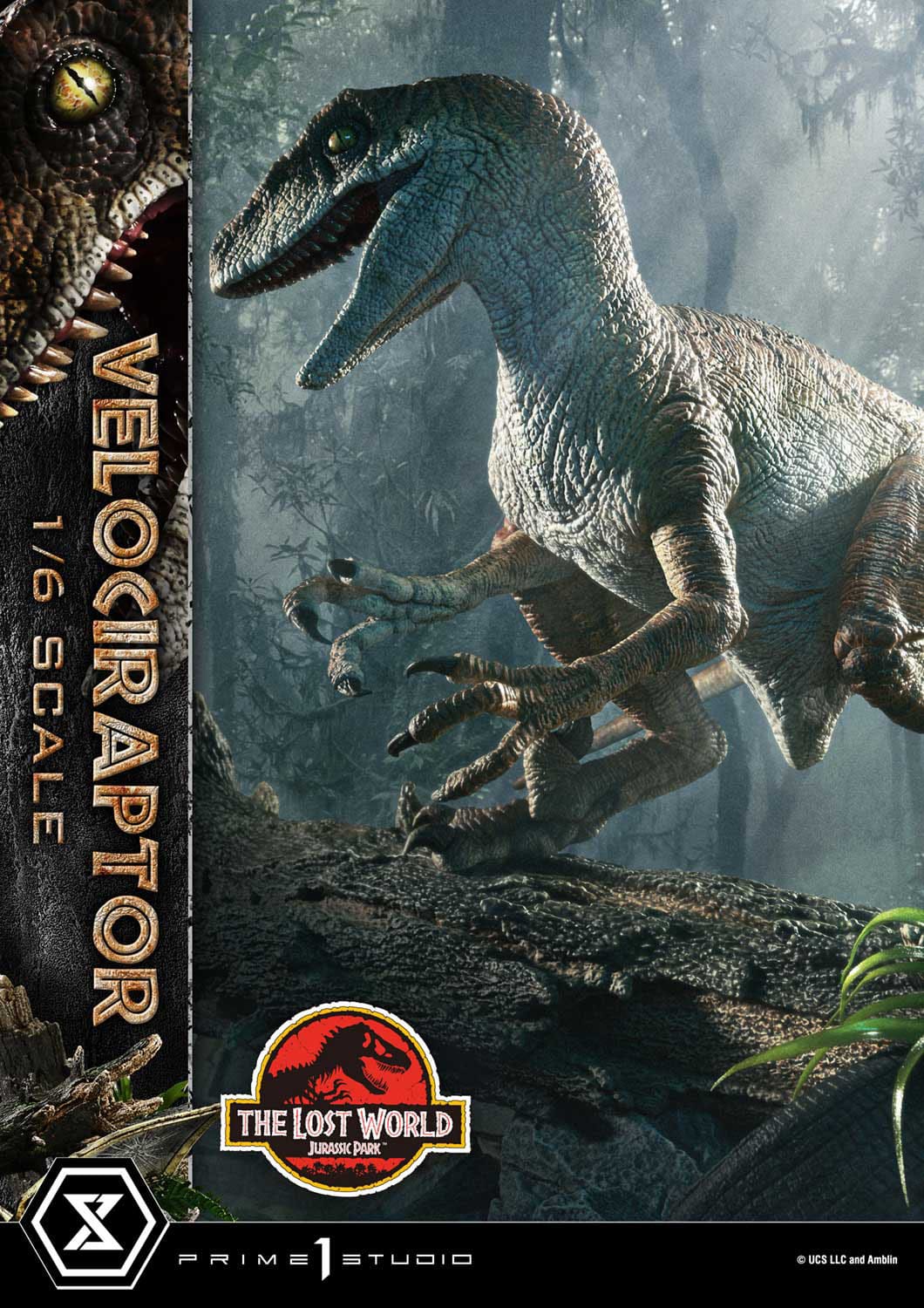 Jurassic Park: The Lost World: Velociraptor (Bonus Ver.): Legacy Museum Collection 1/6 Scale Limited Edition Statue - Prime 1 Studio Statue