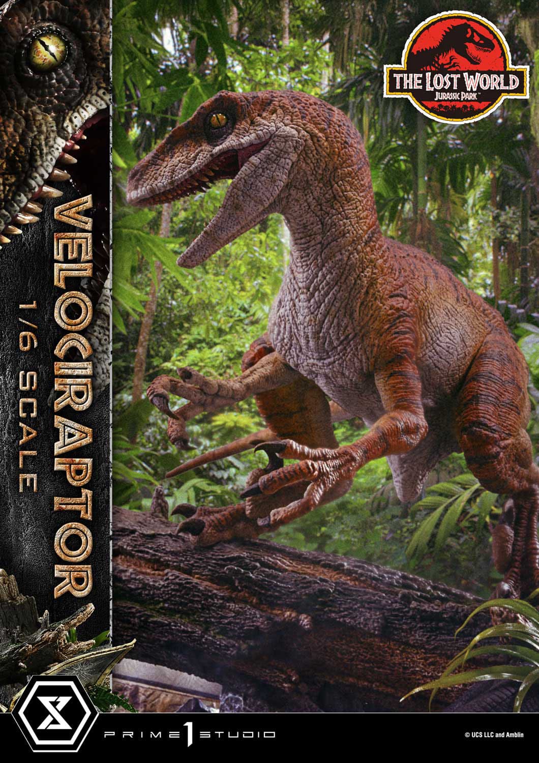 Jurassic Park: The Lost World: Velociraptor (Bonus Ver.): Legacy Museum Collection 1/6 Scale Limited Edition Statue - Prime 1 Studio Statue