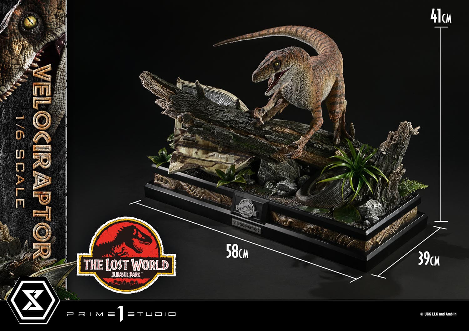 Jurassic Park: The Lost World: Velociraptor: Legacy Museum Collection 1/6 Scale Statue - Prime 1 Studio Statues