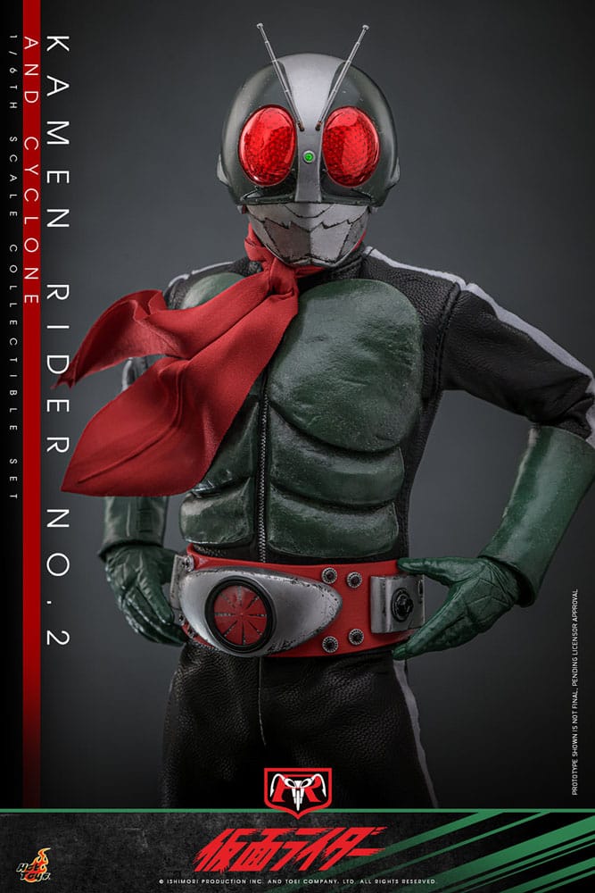 Kamen Rider: Kamen Rider No. 2 and Cylone: 1/6 Scale Action Figure Set - Hot Toys Action Figure