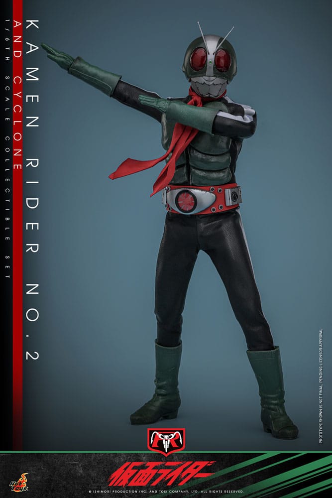 Kamen Rider: Kamen Rider No. 2 and Cylone: 1/6 Scale Action Figure Set - Hot Toys Action Figure