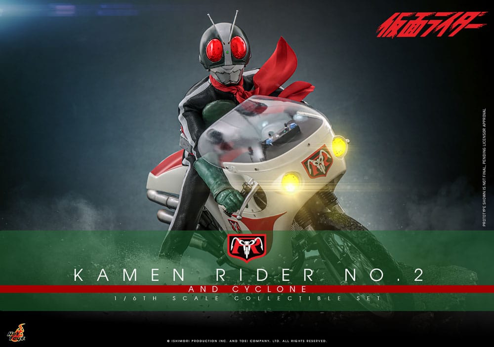 Kamen Rider: Kamen Rider No. 2 and Cylone: 1/6 Set - Hot Toys Action Figures