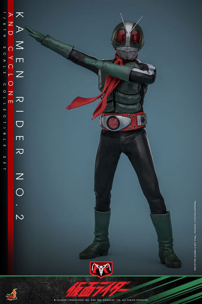 Kamen Rider: Kamen Rider No. 2 and Cylone: 1/6 Set - Hot Toys Action Figures
