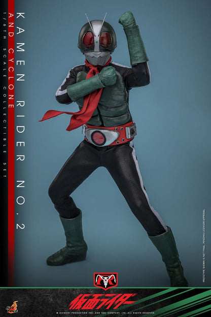 Kamen Rider: Kamen Rider No. 2 and Cylone: 1/6 Set - Hot Toys Action Figures