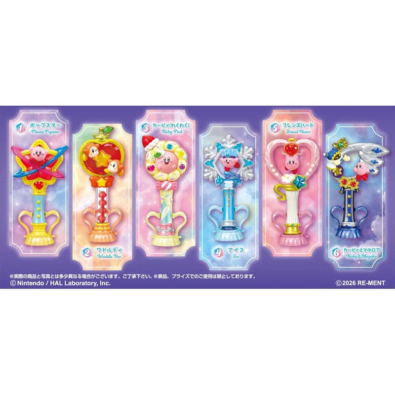 Kirby Mini Figures Twinkle Wand Display Box Qty 6 - Re-Ment Mini Figures