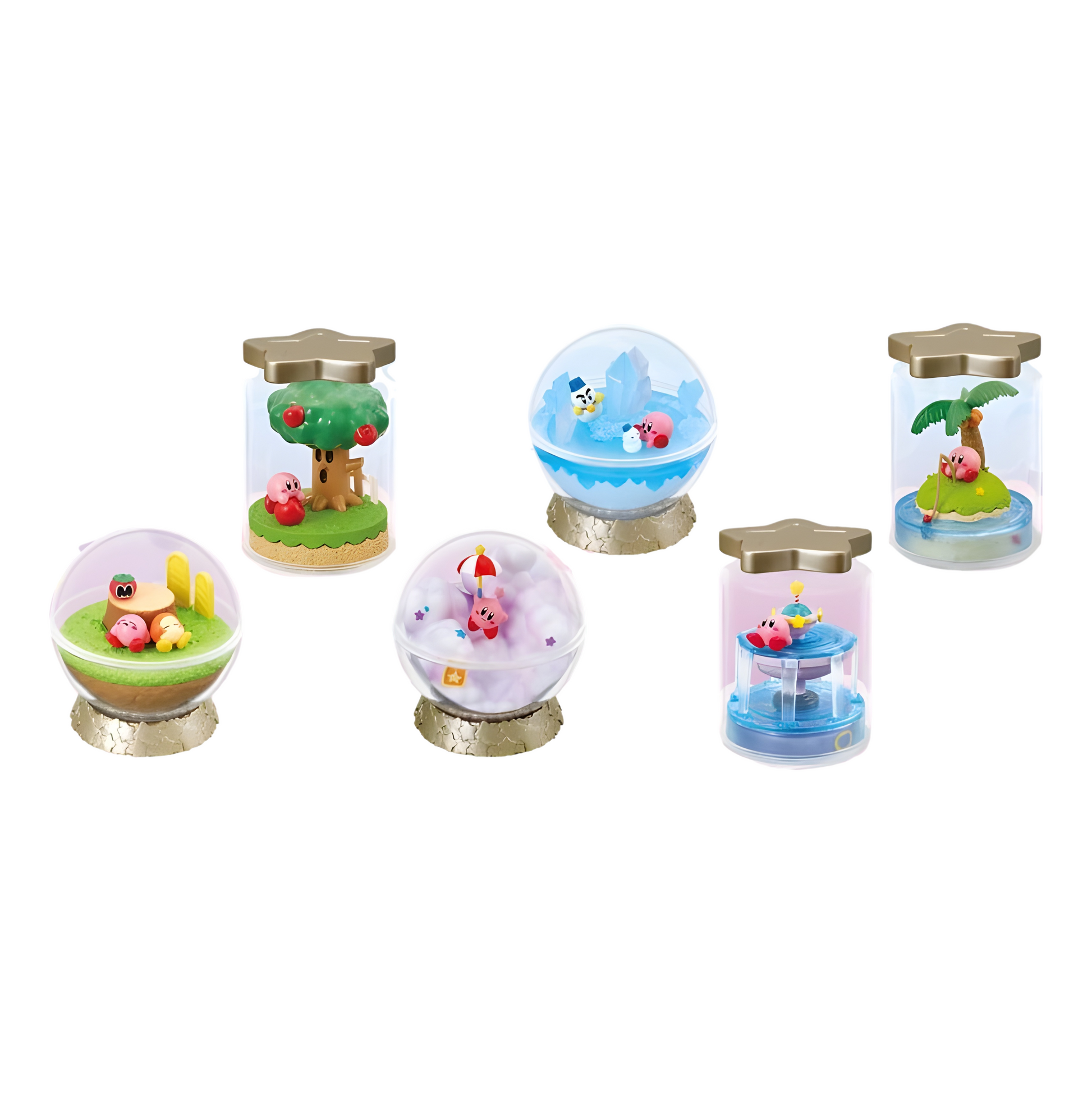 Kirby: Terrarium Collection: Dream Fountain Story: Boxed Set of 6 Figures (Reissue) - Re-Ment Blind Boxes, Mini Figures & Capsule Toys