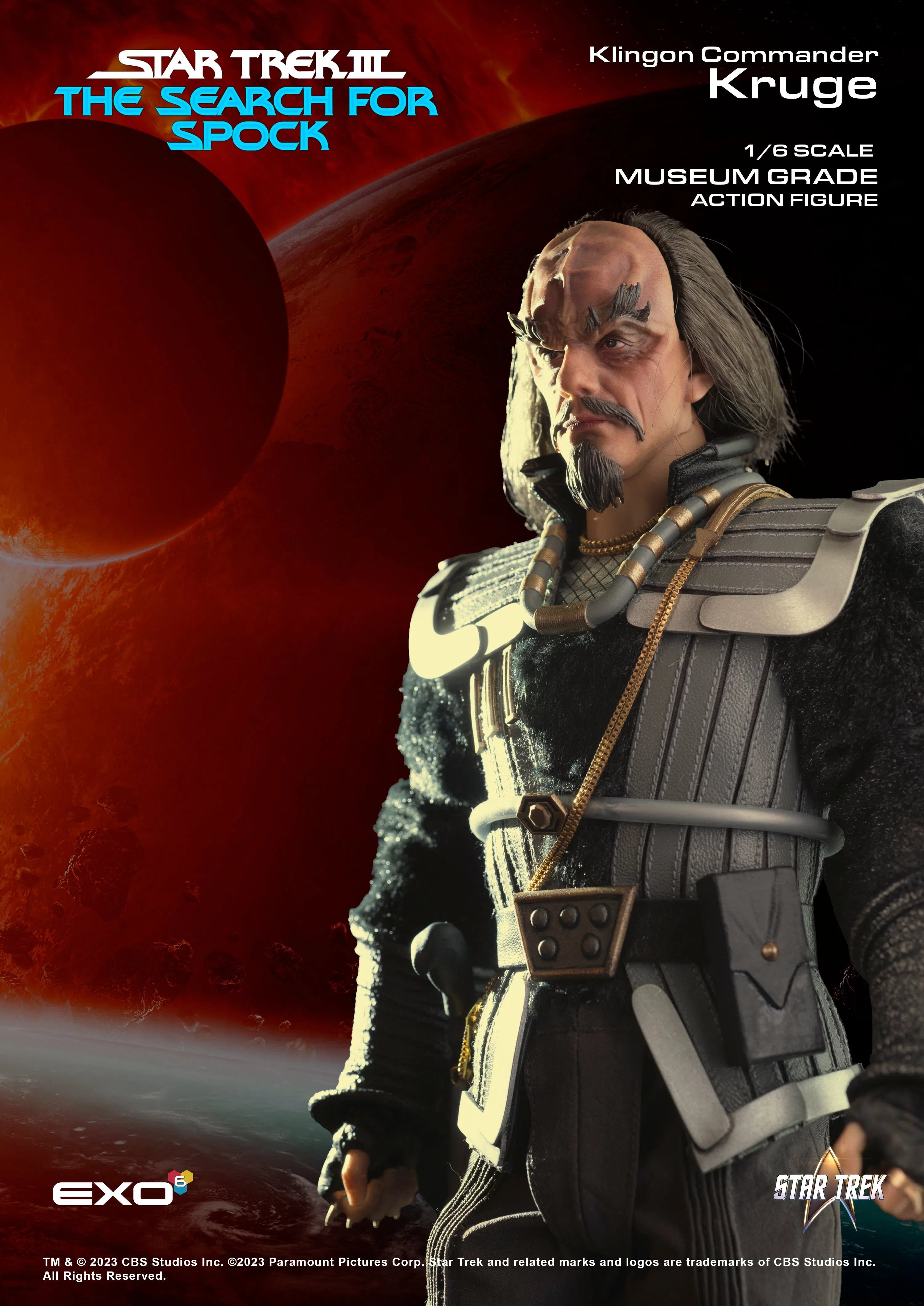 Klingon Commander Kruge: Star Trek III: The Search For Spock EXO-6