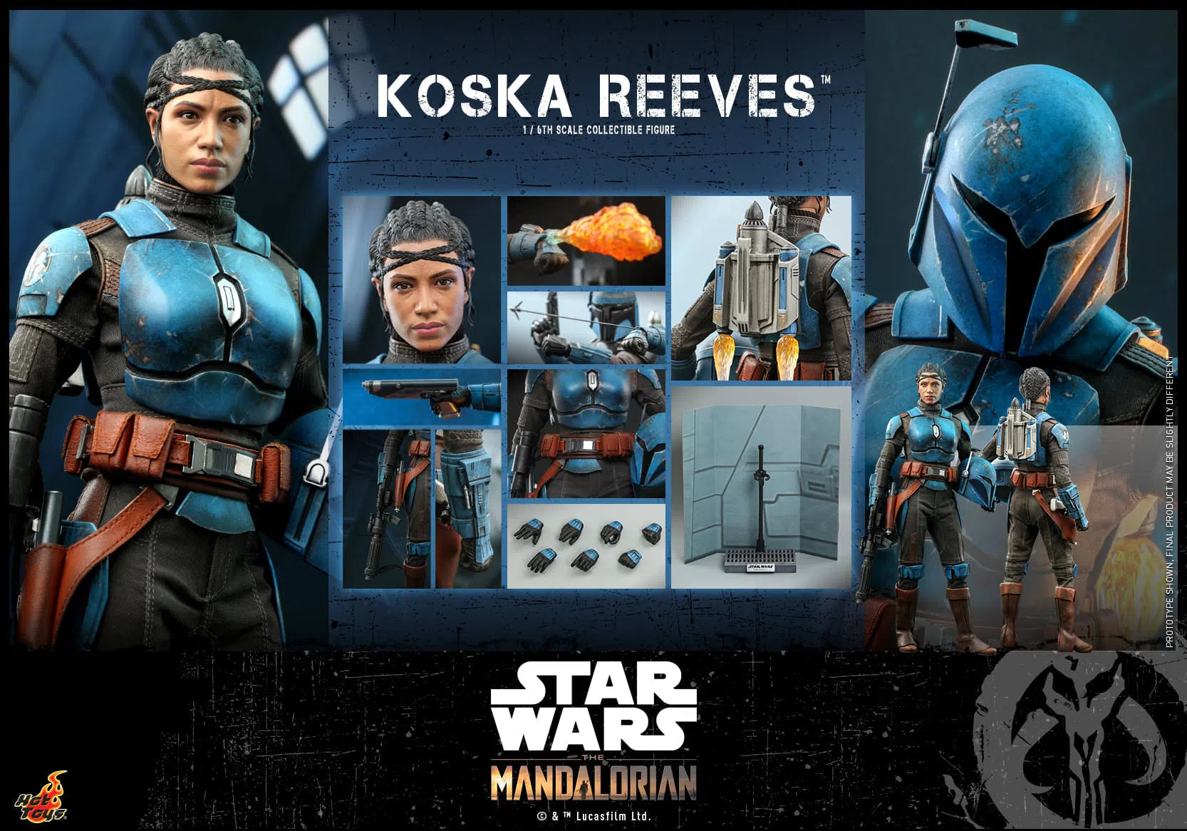 Koska Reeves: The Mandalorian: Star Wars: TMS069 Hot Toys