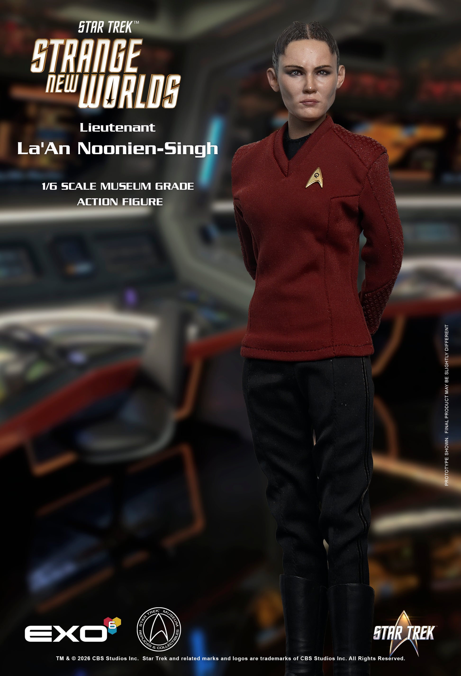 Star Trek: Strange New Worlds Lieutenant La'An Noonien-Singh 1/6 Scale Action Figure - EXO-6 Action Figures