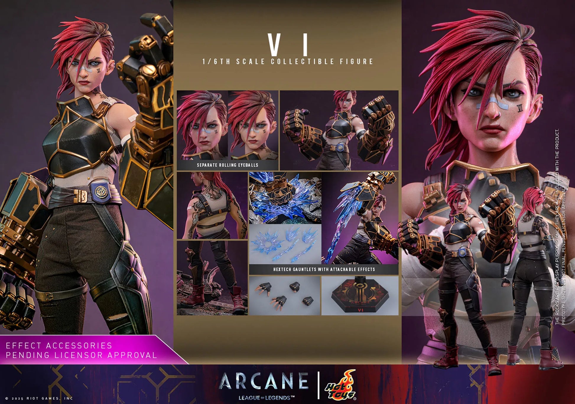 League Of Legends: Arcane: VI: 1/6th - Hot Toys Action Figures
