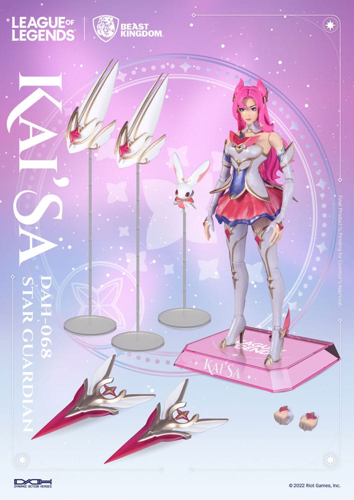 League of Legends: Star Guardian Kai'Sa: Dynamic 8ction Heroes Action Figure - Beast Kingdom Toys Action Figures
