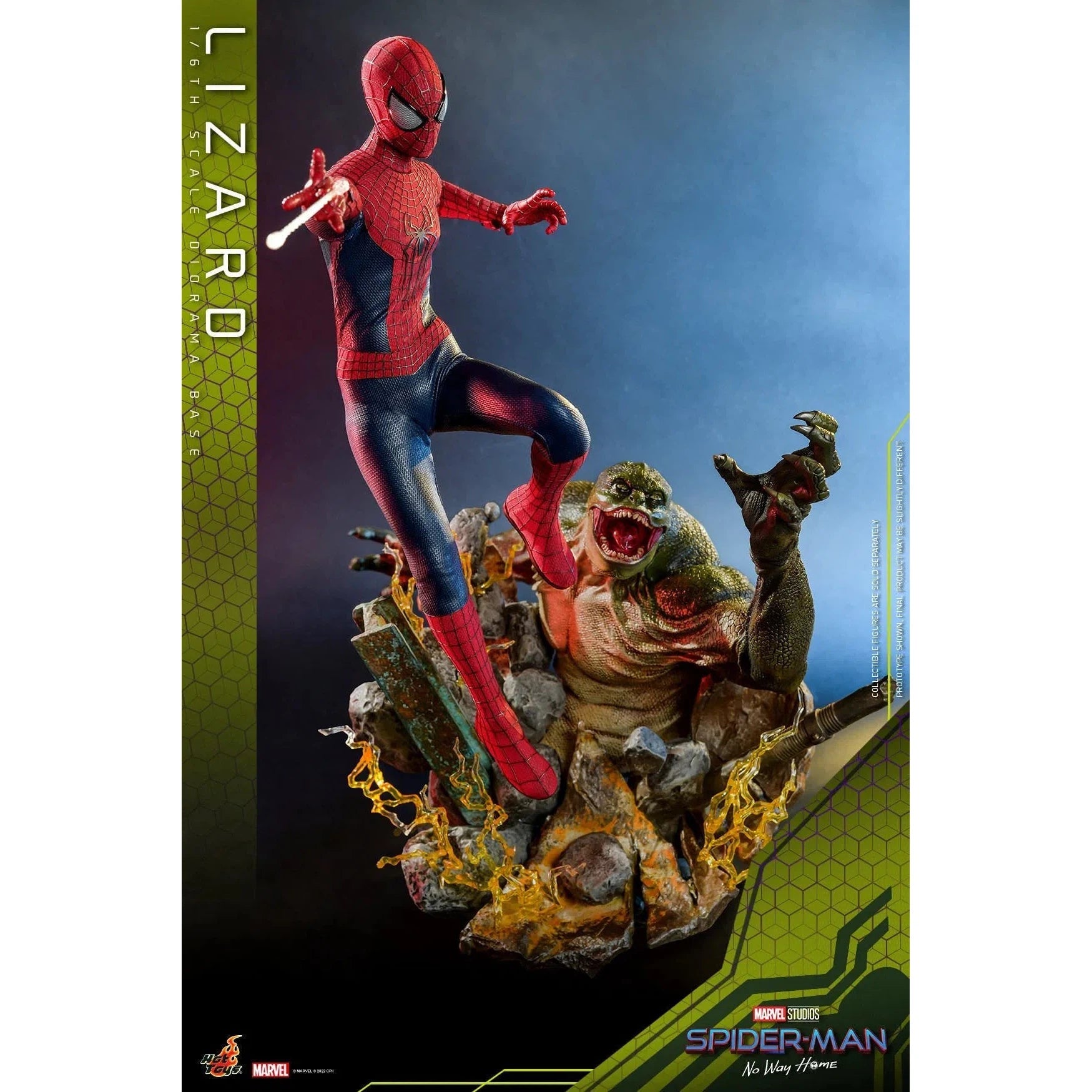 Lizard Diorama Base: Spider-Man: No Way Home: Marvel Hot Toys