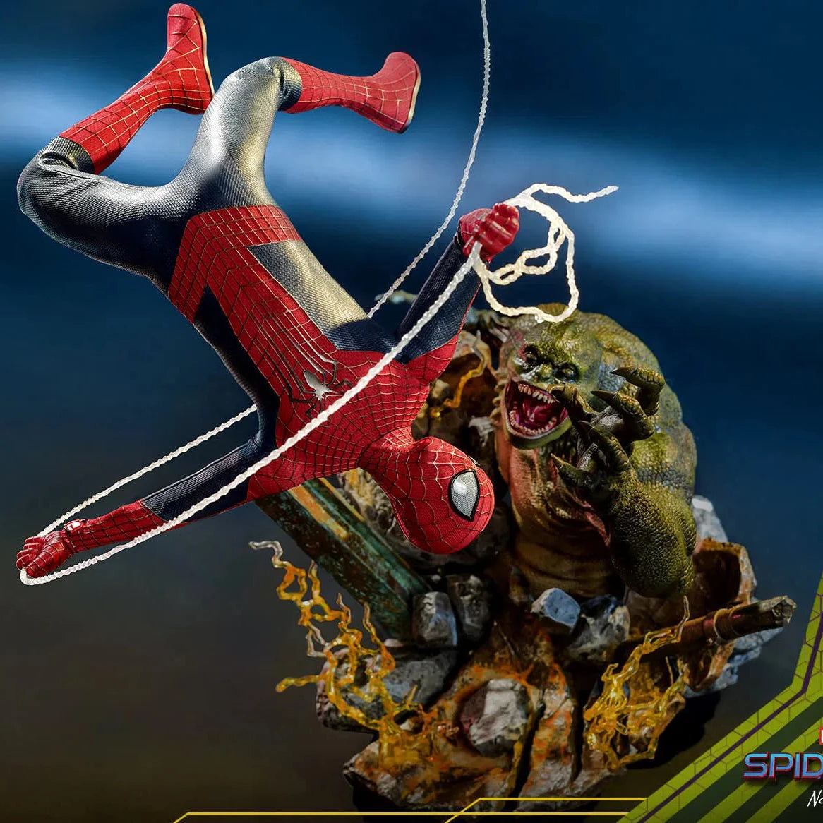 Lizard Diorama Base: Spider-Man: No Way Home: Marvel Hot Toys