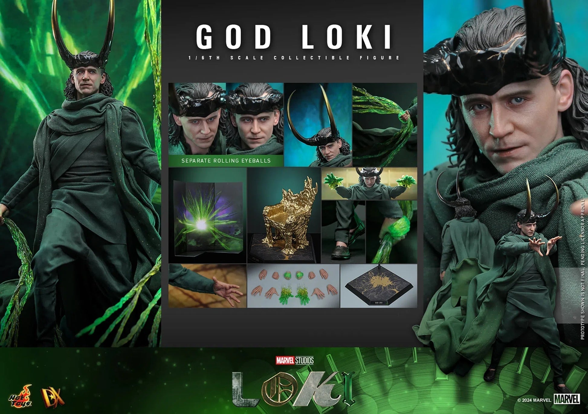 Loki: Season 2: God Loki: DX40: Sixth Scale Figure - Hot Toys Action Figure