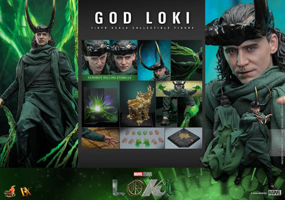 Loki: Season 2: God Loki: DX40: Sixth Scale Figure - Hot Toys Action Figure