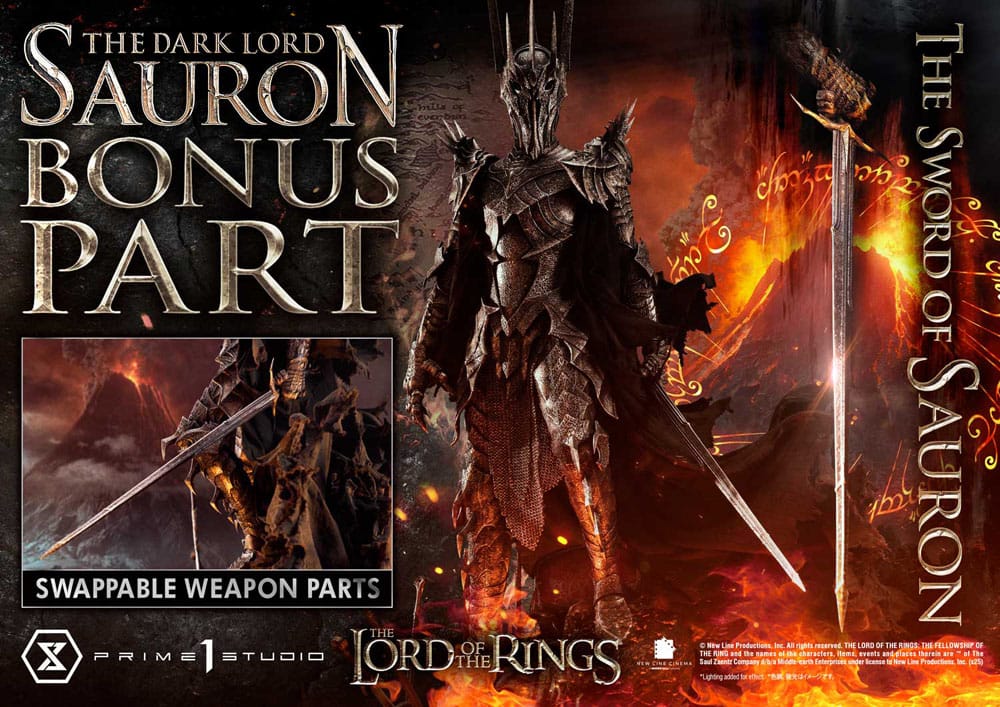 Lord of the Rings Museum Masterline Series Statue 1/3 The Dark Lord Sauron Bonus Version 1 - Prime 1 Studio Statue