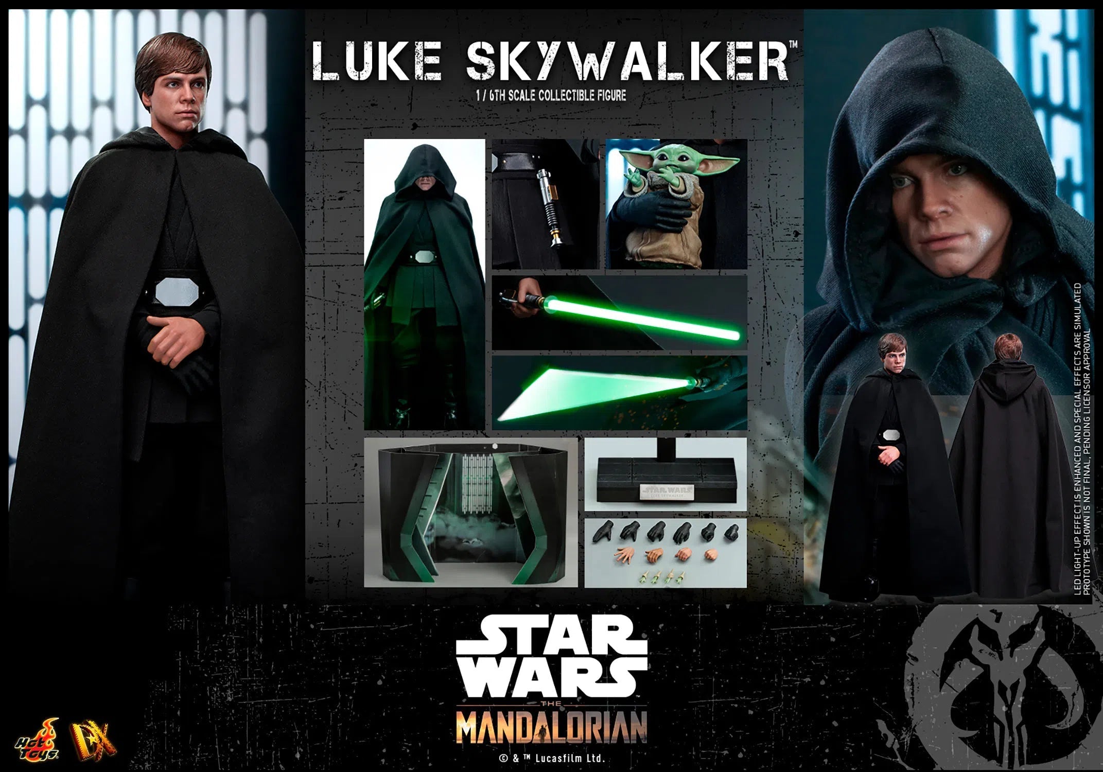 Luke Skywalker: Star Wars: The Mandalorian: DX22 Hot Toys