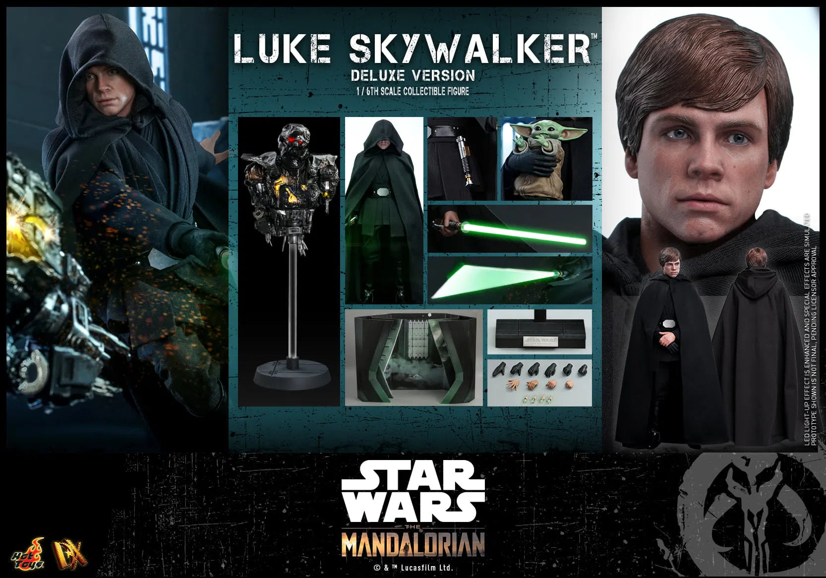 Luke Skywalker: Star Wars: The Mandalorian: Deluxe: DX23 Hot Toys