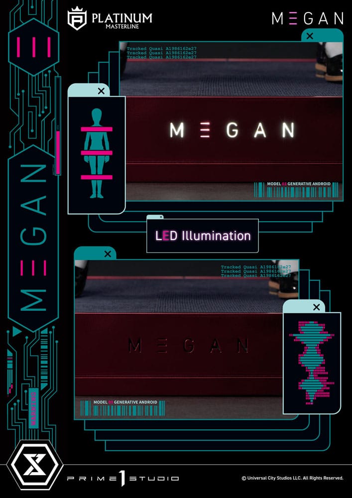 M3gan Platimum Masterline Series Statue 1/3 M3Gan Bonus Version 50 cm - Prime 1 Studio Statues