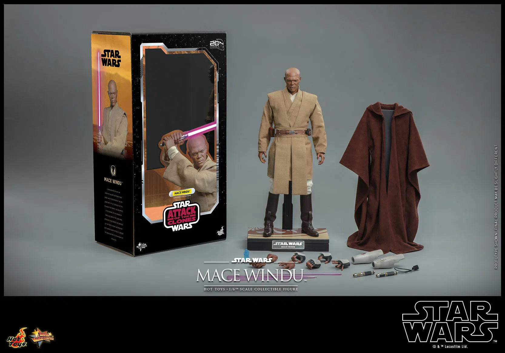 Mace Windu: Star Wars Episode II: Attack Of The Clones Hot Toys