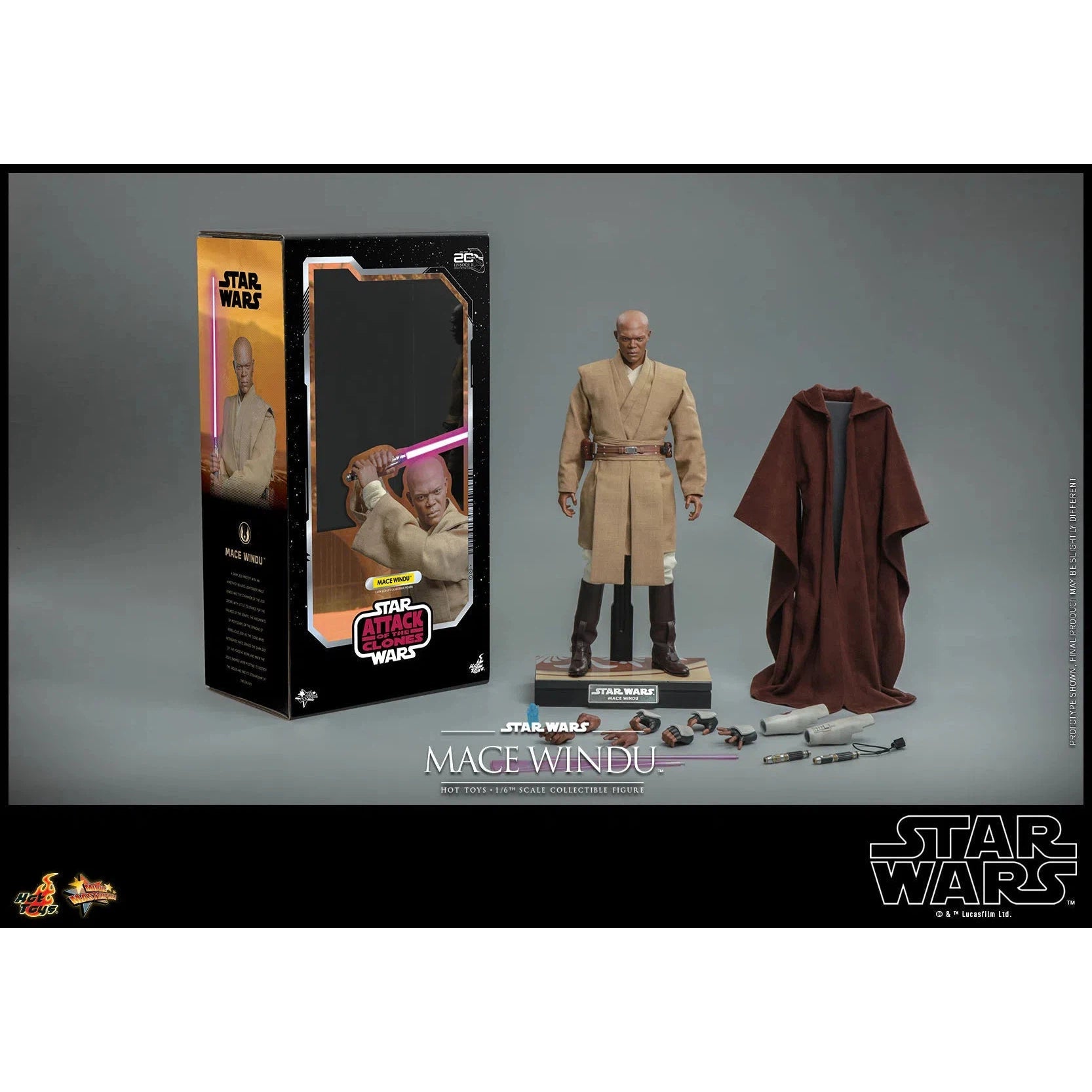 Mace Windu: Star Wars Episode II: Attack Of The Clones Hot Toys