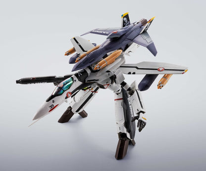 Macross 7 Hi-Metal R Action Figure VF-0S Phoenix (Roy Focker Use) & QF-2200D-B Ghost Set 14 cm - Bandai Tamashii Nations Action Figures