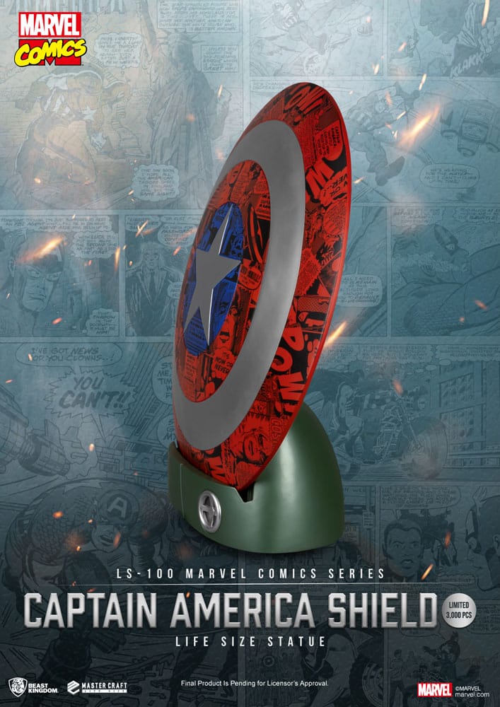Marvel Comics: Captain America Shield: Life Size Statue - Beast Kingdom Toys Statue