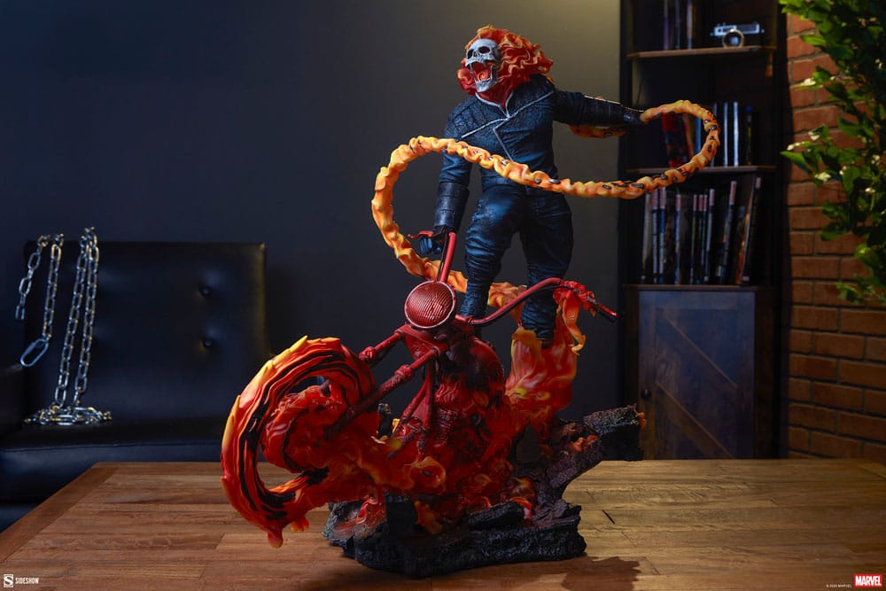 Marvel: Ghost Rider (Classic Variant): Premium Format Statue - Sideshow Collectibles Statue