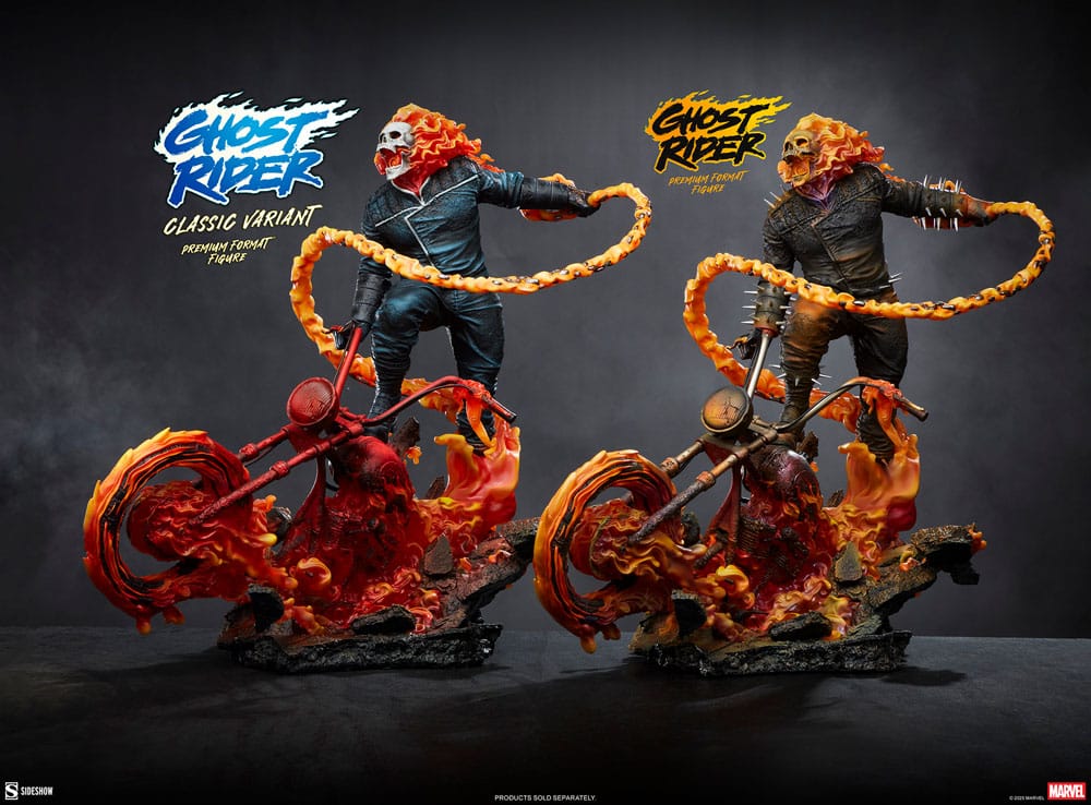 Marvel: Ghost Rider (Classic Variant): Premium Format Statue - Sideshow Collectibles Statue