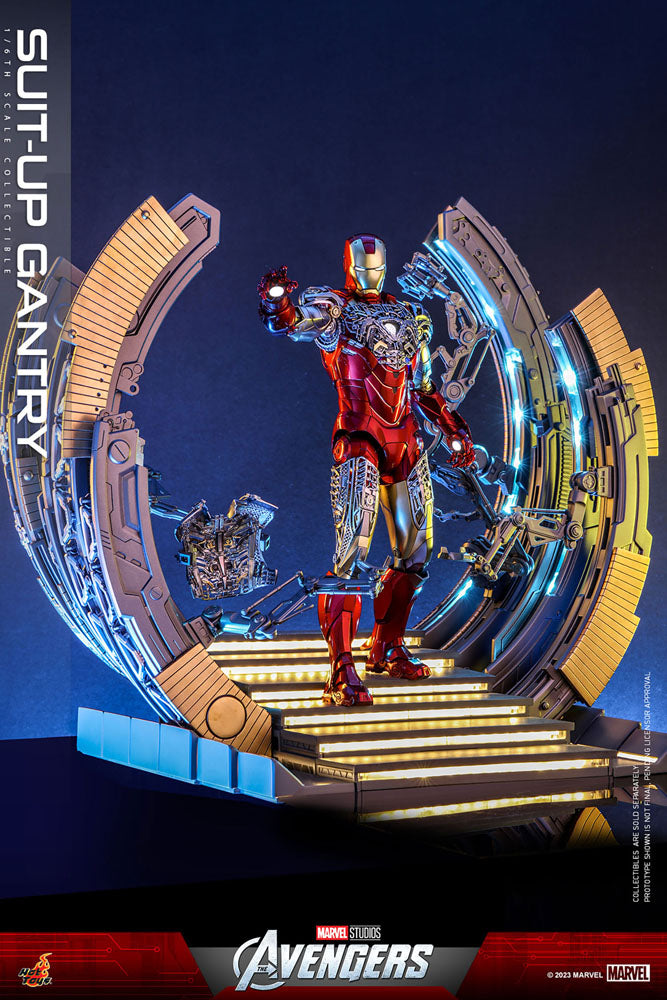 Marvel's The Avengers Accessories Collection Series Iron Man Suit-Up Gantry - Hot Toys Action figures: accessories