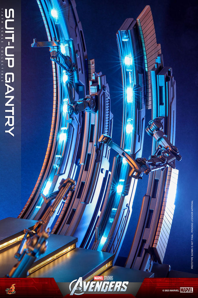 Marvel's The Avengers Accessories Collection Series Iron Man Suit-Up Gantry - Hot Toys Action figures: accessories