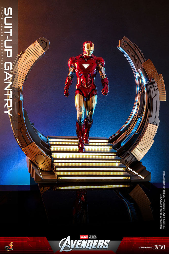 Marvel's The Avengers Accessories Collection Series Iron Man Suit-Up Gantry - Hot Toys Action figures: accessories