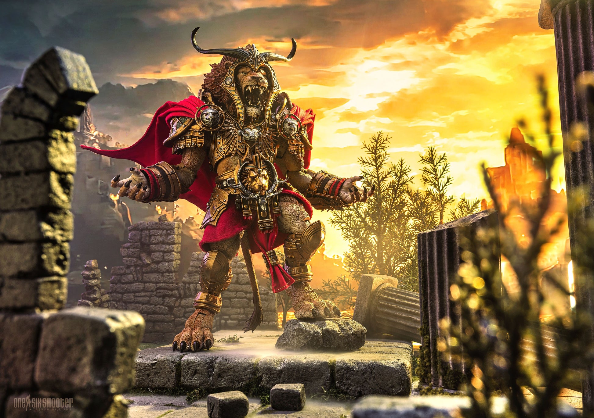 Mythic Legions: Reign of the Beasts: Leodysseus: Ogre-Scale: Action Figure - Four Horsemen Action Figure