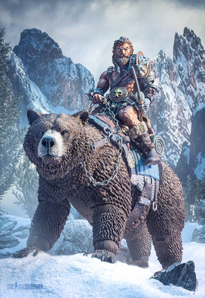 Mythic Legions: Rising Sons Action Figure Bodvar (Bear Mount) 15 cm - Four Horsemen Action Figure